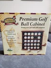 Clubhouse Collection 25 Golf Ball Display Cabinet Mahogany Finish - Brand New!!. Price: $29.99.