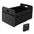 Yssoa Car Trunk Organizerments Anti-slip 14" 2 Compart Black New Design. Price: $21.98.