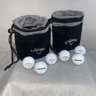 Callaway Golf Valuables Pouch Black Gray 6.5IN X (6) Supersoft #1 & #2 Used. Price: $20.00.