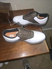 New!!! Mens Footjoy Originals Golf Shoe 57022 White / Brown Size 12 Nwot!!!. Price: $79.00.