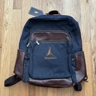 Links And Kings Waxed Canvas Backpack Navy Blue Bravado Embroidered Nwt New. Price: $49.95.