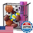 Homsorout Ball Storage Bin Rolling Sports Cart, Metal Garage Organizer New. Price: $67.80.