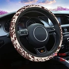 Swono Cow Skin Steering Wheel Cover For Women Animal Fur Horse Cattle New. Price: $23.12.