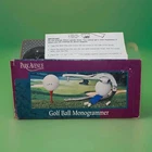 Park Avenue Golf Ball Monogrammer Chrome Press, 3 Initials, 2 Letter Sets New. Price: $14.99.