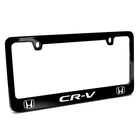 Honda Cr-v Dual Logo Black Metal License Plate Frame New. Price: $40.99.