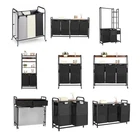 Uimoso 2-4 Section Laundry Organizer With Frame, Tabletop, Wheels, And Hooks New. Price: $79.99.