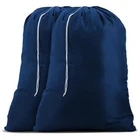 Handy Laundry Nylon Bag - Locking Drawstring Closure Assorted Colors New. Price: $15.73.