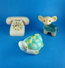 Vtg Rubber Squeaky Toy Yoshino Japan Stahlwood Taiwan Turtle Elephant Telephone Used. Price: $24.99.