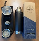 High Camp Torch Flask, Stainless Steel Black, 9 Oz Brand New W/ Bag & Box. Price: $80.00.