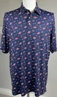 Roundtree & Yorke Navy Beer Pong Golf Polo Men's Large Father's Day Gift Idea Pre-owned. Price: $18.00.