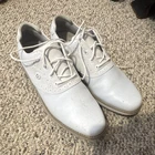 Footjoy White Leather Golf Sneakers 97901 Men's 8.5W Low Top Spiked Pre-owned. Price: $22.50.