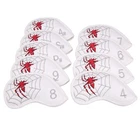9PCS/SET Spider Embroidery White Golf Iron Club Head Covers 4-9,PW,SW,AW Fits... New. Price: $43.91.