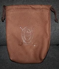 New Embossed Leather Valuables Pouch W/ Drawstring Innis Arden Golf Club Brown. Price: $34.99.