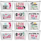 12 Pcs Gifts For Women Female Cosmetic Bags Golfer Makeup Canvas Toi... New. Price: $27.53.