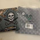 Birdie Boss Golf Towel Magnetic Pirate Theme Light Gray Tans Skulls 18X30 Inch New. Price: $47.22.