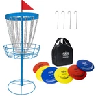 Tarumg Golf Basket 24 Chain Portable Target + 6 Discs Blue New. Price: $209.99.