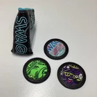 Swag Golf Ball Markers Set Of 4 With Leather Headcover Black Blue Multicolor Used. Price: $155.00.