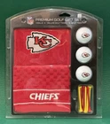 Nfl Official Kansas City Chiefs Premium Golf Ball Deluxe Towel Gift Set, New. Price: $29.95.