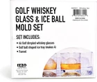 Golf Whiskey Glass Set With Ball Ice Cube Mold - Perfect For Lovers New. Price: $91.99.