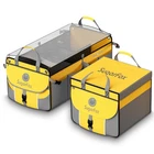 Sugarfox Car Trunk Organizer For Suv - 63L+26L Modular Storage, Gray/yellow New. Price: $29.88.