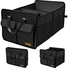 Sturdy Car Trunk Organizer Large Capacity 70L, Black Leopard New. Price: $61.99.