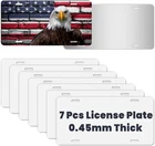 7 Pcs Sublimation License Plate Blanks For Heat Transfer Vinyl, Pesonalized Pict New. Price: $20.93.
