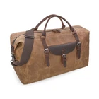 Oversized Travel Duffel Bag Waterproof Canvas Genuine Leather Weeke... Fast Ship New. Price: $75.81.