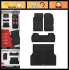 Heavy Duty Black Rubber Floor Mats & Cargo Liner Set - Universal Fit For Suv New. Price: $105.99.