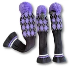 3PCS Knit Golf Headcovers For Women - Club Purple&black Orange&black New. Price: $34.99.