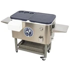 New Tommy Bahama Rolling Beverage Cart Cooler 100 Qt Ice Chest Patio Local Only. Price: $179.99.