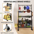 Garage Sports Equipment Organizer, 4-LAYER Large Capacity Steel Ball Storage Rac New. Price: $59.98.