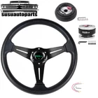 14IN Black Steering Wheel+quick Release+hub Adapter 160H For Mazda Miata RX-8 Mx New. Price: $80.88.