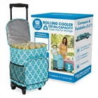 Dbest Ultra Compact Cooler Smart Cart, Moroccan Tile Insulated Collapsible New. Price: $81.77.