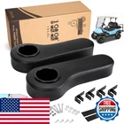 10L0L Golf Cart Rear Seat Kit Arm Rest Set Cup Holder Ezgo Yamaha Drilling New. Price: $57.76.
