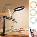 Phone Stand Camera Mount Selfie Ring Light For Live Stream Cooking Video Record New. Price: $25.79.