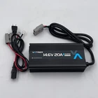 Vatrer Power 12V 20A LIFEPO4 Battery Charger, 14.6V, Anderson Connector Open. Price: $55.95.