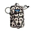 Kavu York Crossbody Bag Unisex Black White Ink Blot Ikat Rope Strap Pouch Pre-owned. Price: $30.00.