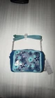 Disney Parks Lilo & Stitch And Flowers Purse Bag Blue 8"X6" Nwt New. Price: $24.00.