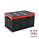 Trunk Organizer, Foldable Plastic Cargo Storage Box With Lid, Large Black New. Price: $43.27.