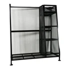Suncast GO3216D Metal Golf Equipment Organizer Storage Rack W/ Shelves, Black New. Price: $89.99.