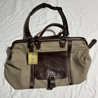 Tica Leather & Canvas Duffel Bag Oversized Travel Golf Weekender Ripken New!. Price: $99.91.