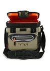Moss Green Titan Deep Freeze Zipperless Cooler: 9 Can Insulated Travel Companion New. Price: $38.99.