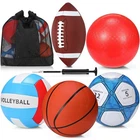 Jenaai 5 Set Sport Balls, Assorted Official Size Athletic Include Ba... New. Price: $66.36.