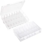 Pack 24 Grids Clear Plastic Organizer Box, Storage Container With Adjustable New. Price: $19.34.