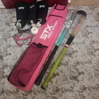 Stx Field Hockey Sticks Lot XPR50 & Aqua W/ Face Masks Guards Bag Used. Price: $82.49.