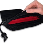 Efendiz Drawstring Pouch, Black Velvet Bag 7.6 X 10.6 Inches, Red New. Price: $24.19.