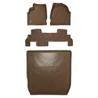 Tan 1ST & 2ND Row Floor Liners Extended Cargo For Chevrolet Traverse New. Price: $258.99.