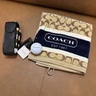 Coach Golf Ball Holder And Towel Set New. Price: $65.00.