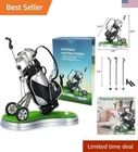Taocantao Golf Holder With 3 Pens Silver Black Bag Desk Office Decor New Box. Price: $40.00.
