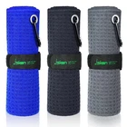 Golf Towel Microfiber 16 X Hook Loop Fastener Black Grey Blue Jiskan Bags Gift New. Price: $20.00.